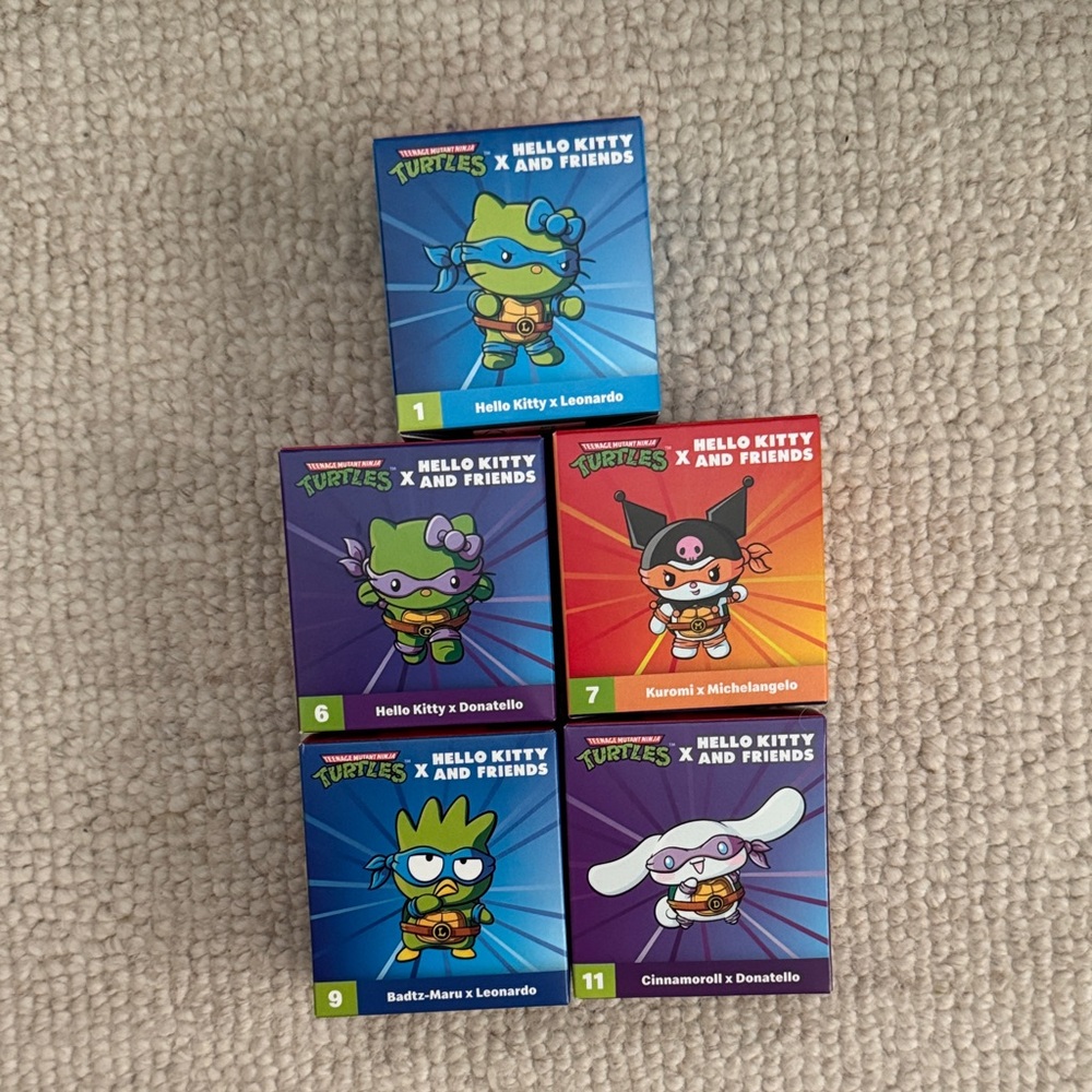 McDonald’s Hello Kitty x TMNT Collectible Figures Set